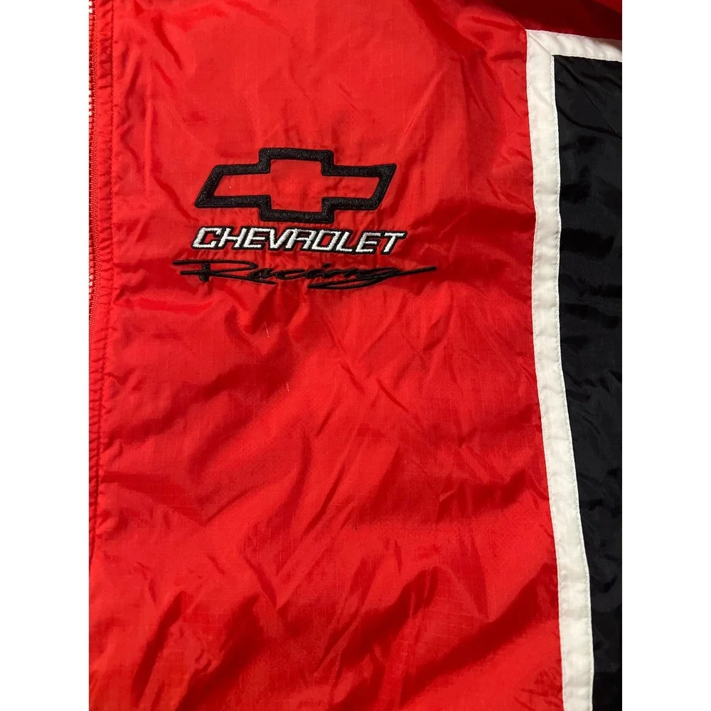 Racing Champions Chevrolet NASCAR Jacket‎ Mens XXL Red Black Excellent Vintage